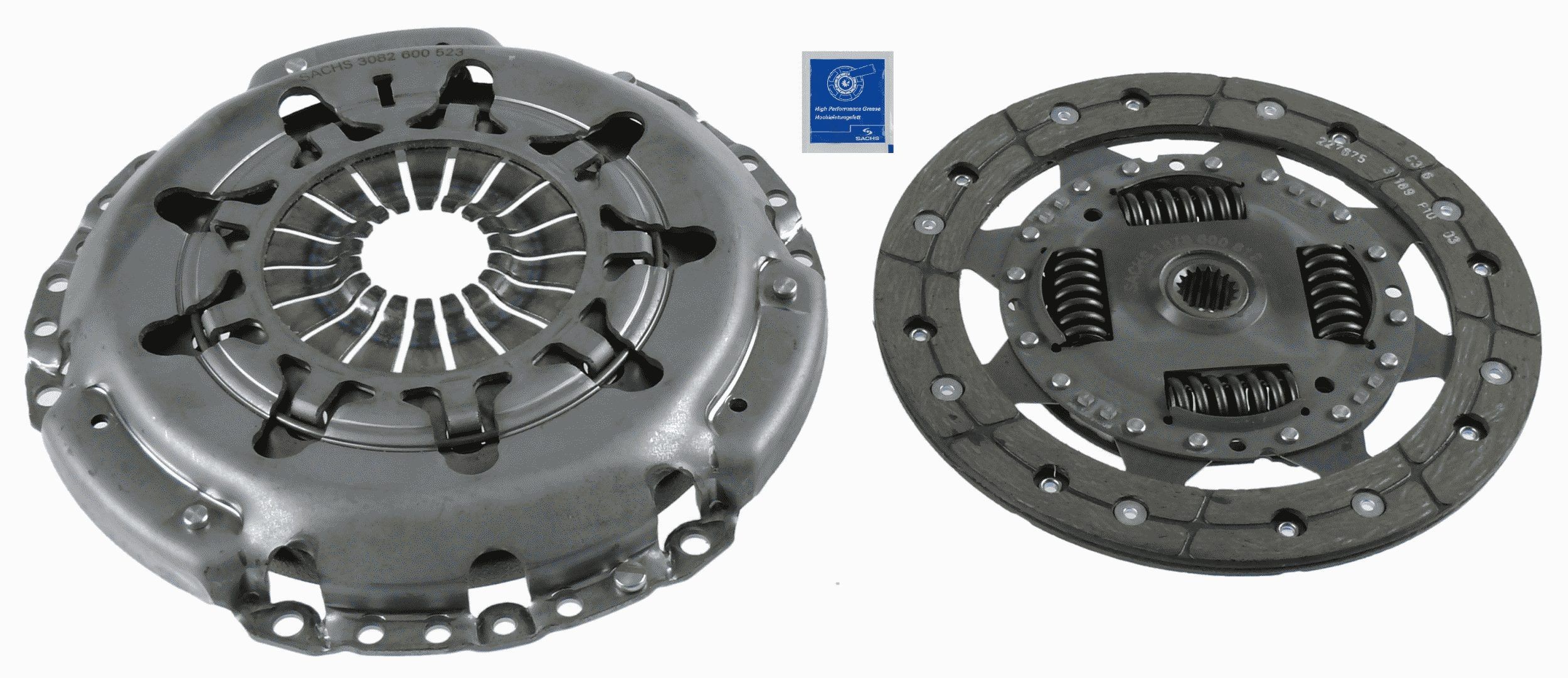 SACHS 3000 951 245: Sidurikomplekt ilma survelaagrita