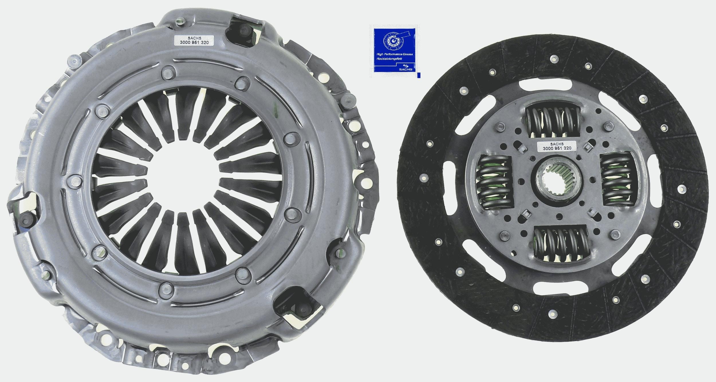SACHS 3000 951 320: Sidurikomplekt ilma survelaagrita
