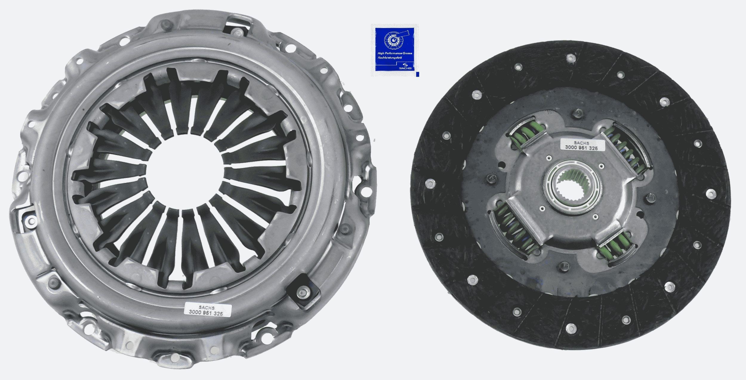 SACHS 3000 951 325: Sidurikomplekt ilma survelaagrita