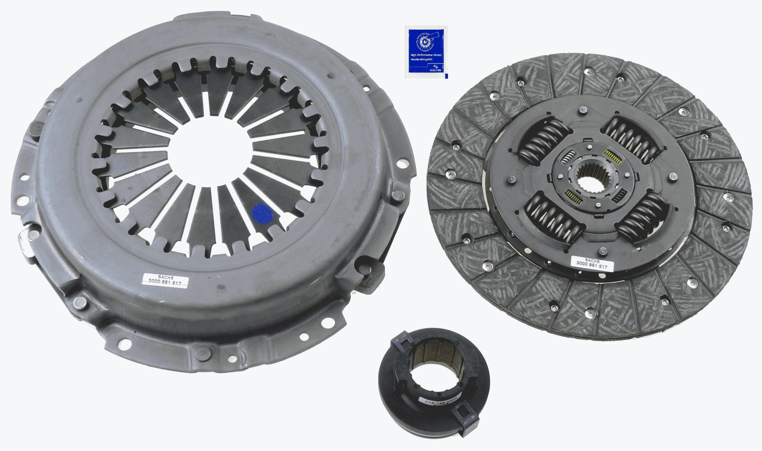 SACHS 3000 951 517: Sidurikomplekt