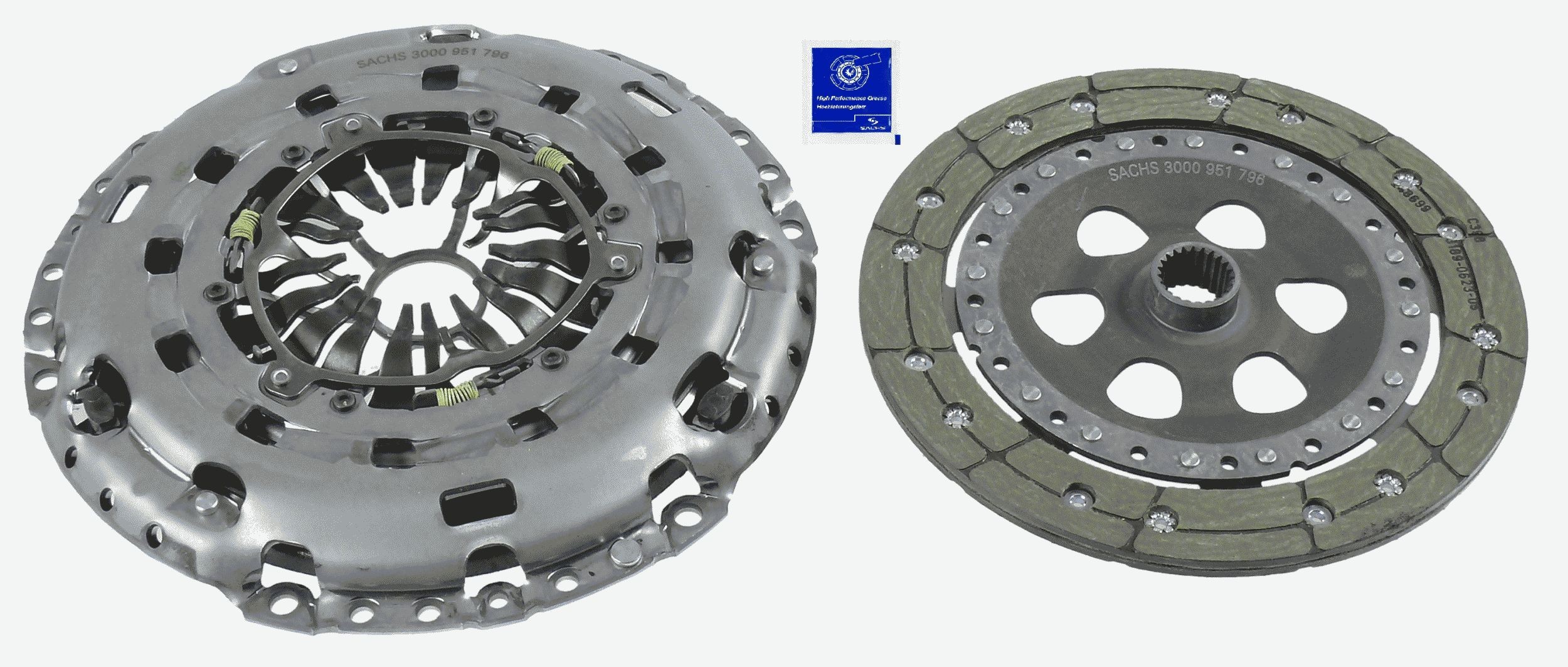 SACHS 3000 951 796: Sidurikomplekt ilma survelaagrita XTend