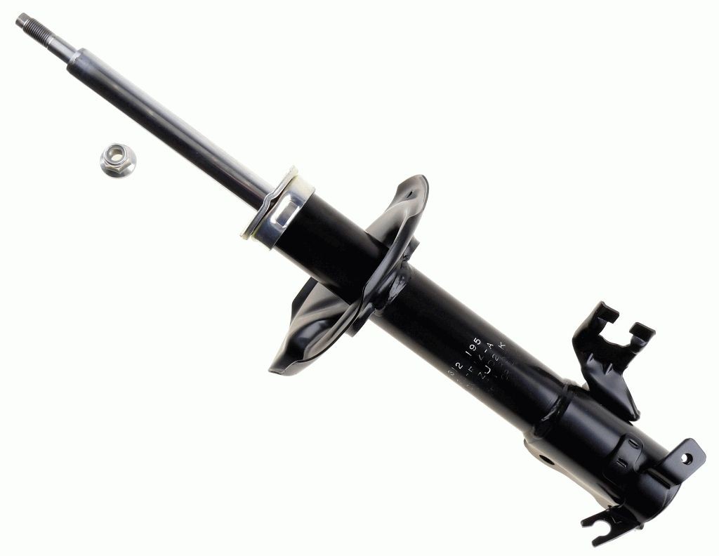 SACHS 312 195: Amortizor Axa fata stanga, presiune gas, Ansamblu amortizor-arc