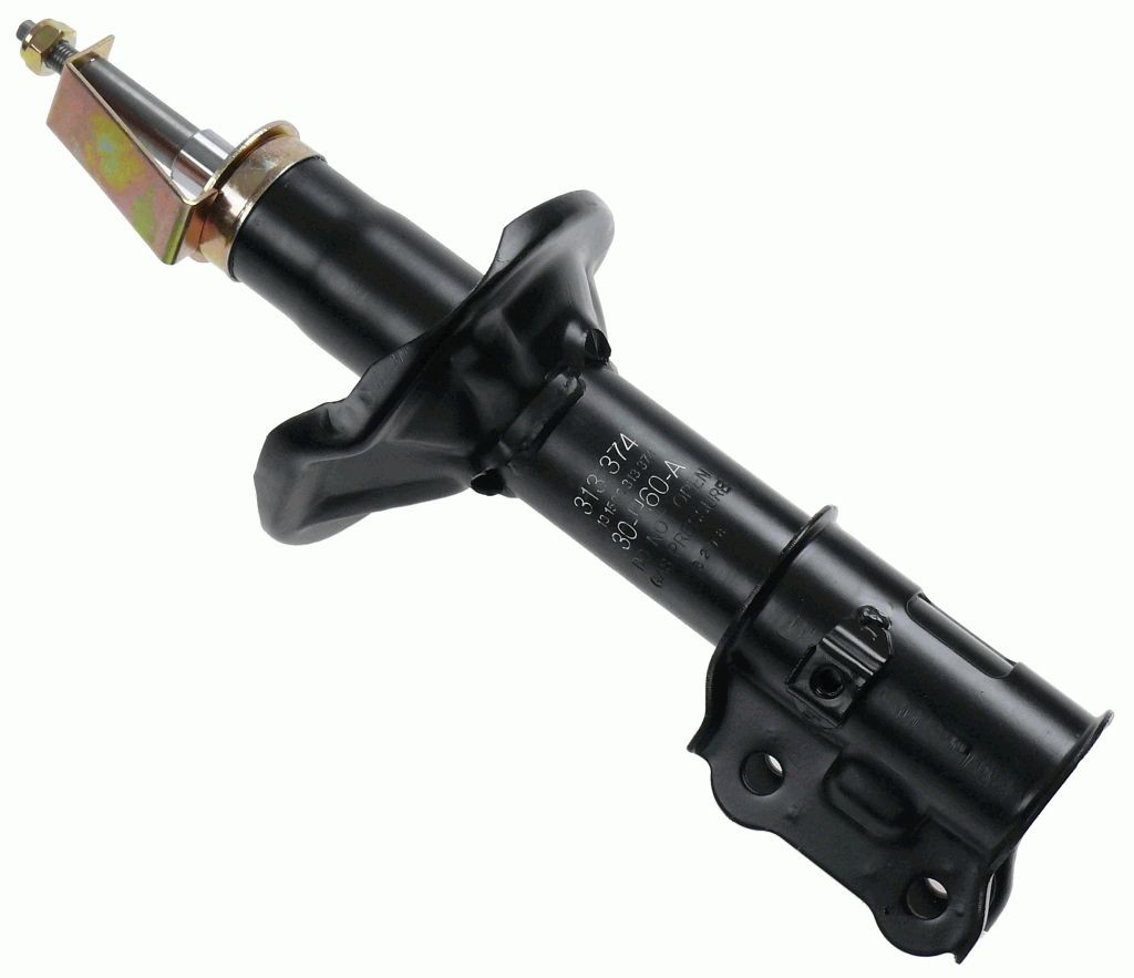 SACHS 313 374: Amortizor Axa fata stanga, presiune gas, Ansamblu amortizor-arc