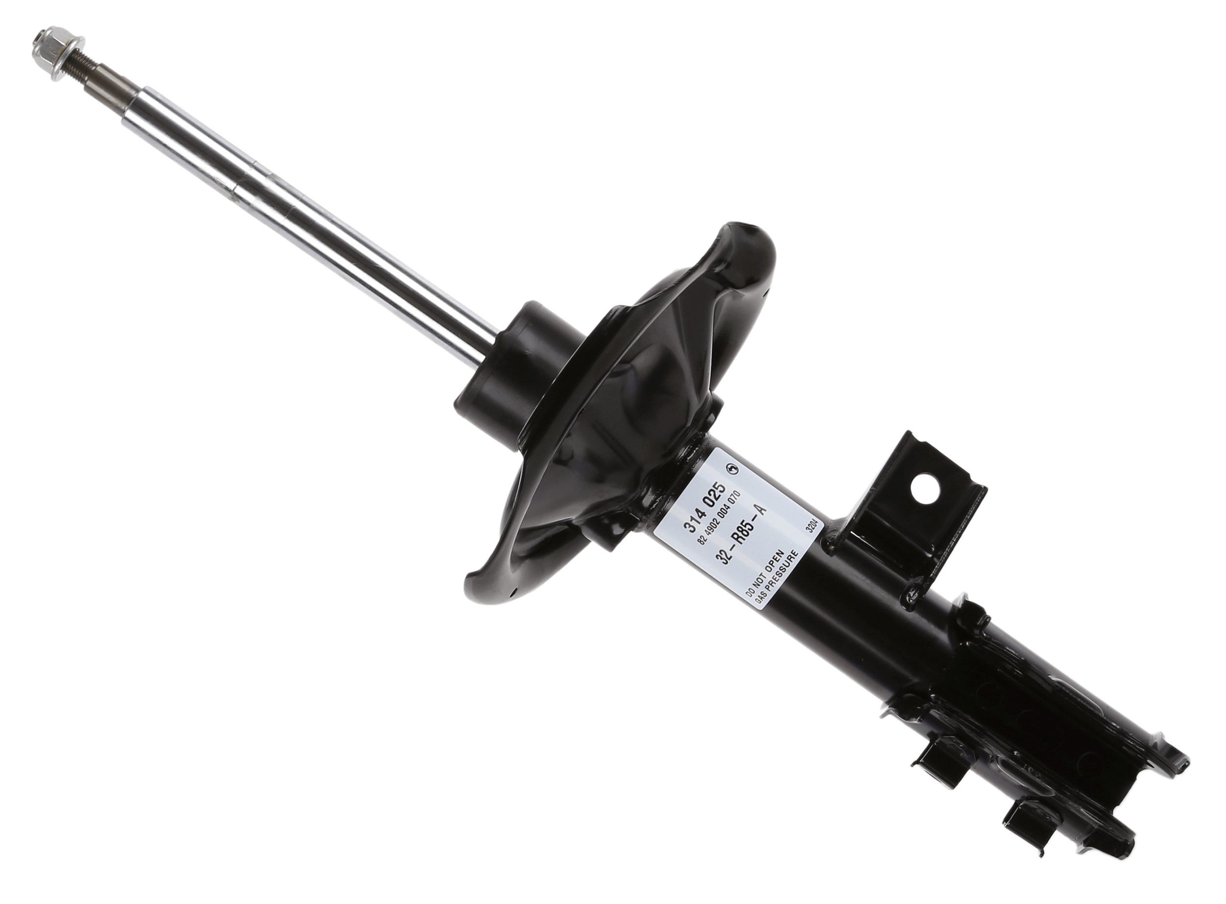SACHS 314 025: Amort esisild vasakul, Gaasirõhk, Vedruamort