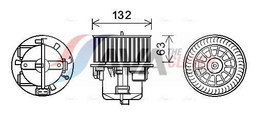 AVA COOLING SYSTEMS VO8178: Electromotor, ventilatie interioara fara rezistenta