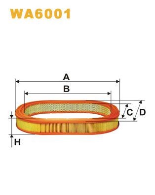 WIX FILTERS WA6001: Õhufilter