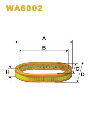 WIX FILTERS WA6002: Õhufilter