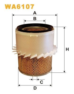 WIX FILTERS WA6107: Õhufilter