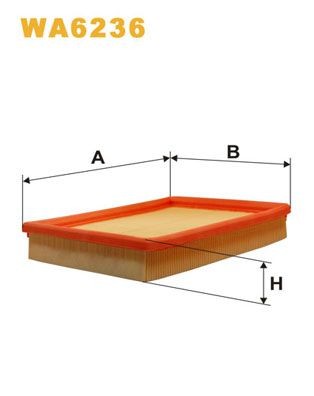 WIX FILTERS WA6236: Õhufilter