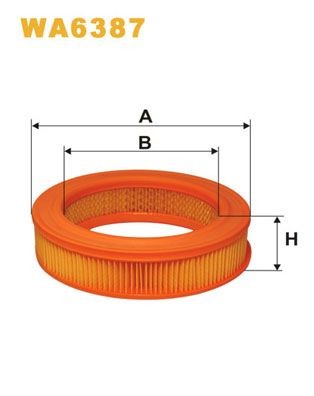 WIX FILTERS WA6387: Õhufilter