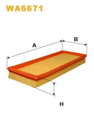 WIX FILTERS WA6671: Õhufilter