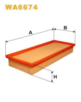 WIX FILTERS WA6674: Õhufilter