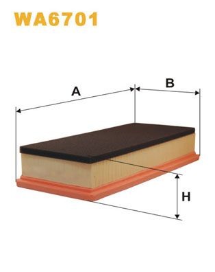 WIX FILTERS WA6701: Φίλτρο αέρα