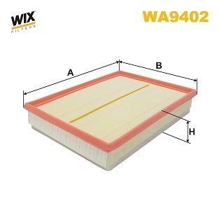WIX FILTERS WA9402: Õhufilter tolmurohkete kasutusalade jaoks
