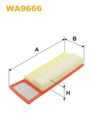 WIX FILTERS WA9666: Õhufilter