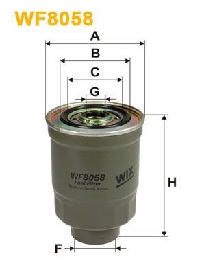 WIX FILTERS WF8058: Kütusefilter