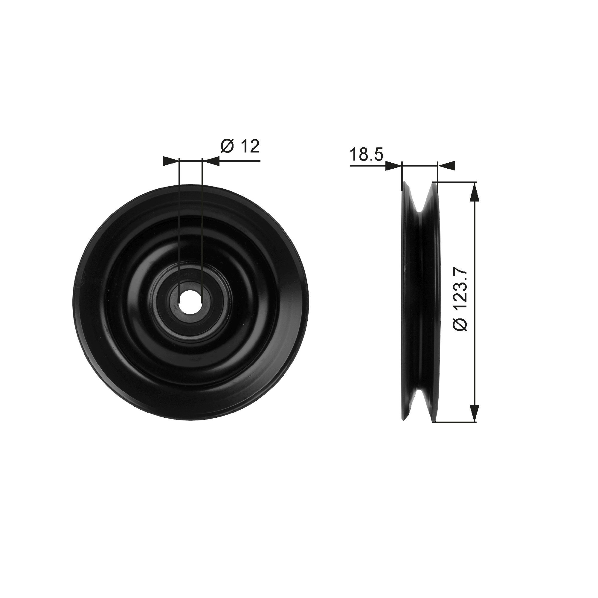 GATES T38040: Rola ghidare / conducere, transmisie FleetRunner™ Micro-V® Kit