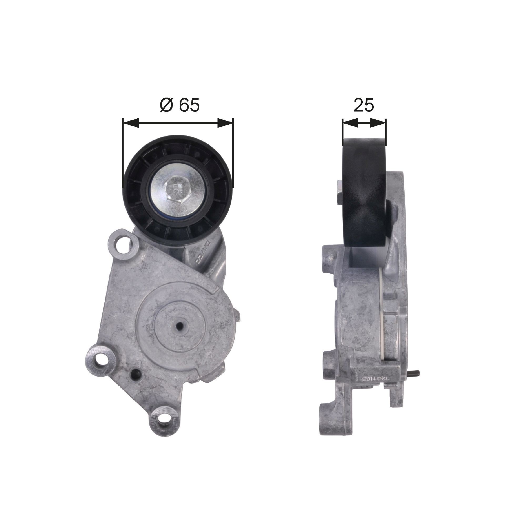 GATES T39125: Rola intinzator, curea transmisie Ř: 65mm, Ř: 65mm FleetRunner™ Micro-V® Kit