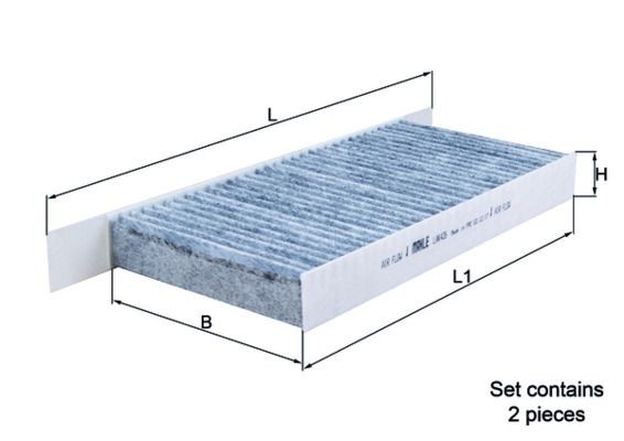 MAHLE ORIGINAL LAK 426/S: Filter, salongiõhk Aktiivsöefilter