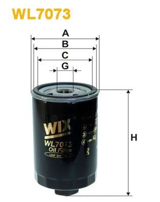 WIX FILTERS WL7073: Filtro olio