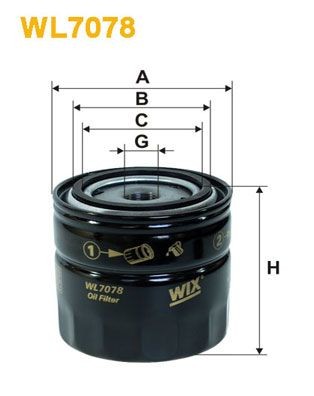WIX FILTERS WL7078: Õlifilter