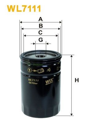 WIX FILTERS WL7111: Õlifilter