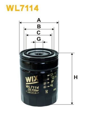 WIX FILTERS WL7114: Õlifilter