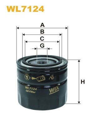 WIX FILTERS WL7124: Õlifilter