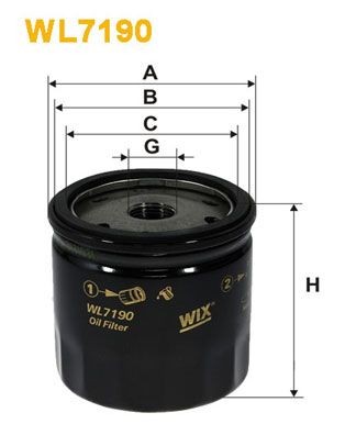 WIX FILTERS WL7190: Öljynsuodatin
