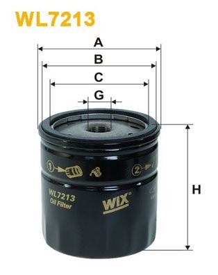 WIX FILTERS WL7213: Olejový filtr