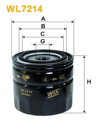 WIX FILTERS WL7214: Õlifilter
