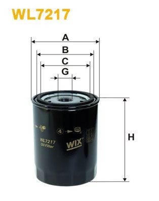 WIX FILTERS WL7217: Olajszűrő
