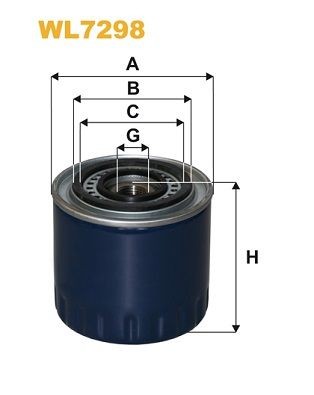 WIX FILTERS WL7298: Filtro de aceite