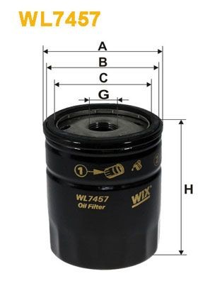 WIX FILTERS WL7457: Õlifilter