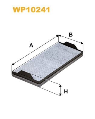 WIX FILTERS WP10241: Filter, salongiõhk Aktiivsöefilter
