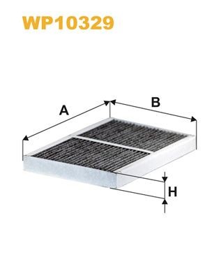 WIX FILTERS WP10329: Filter, salongiõhk Aktiivsöefilter