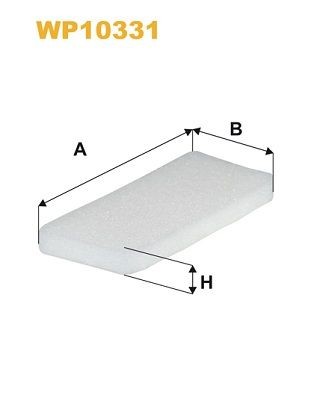 WIX FILTERS WP10331: Filtrs, Salona telpas gaiss Daļiņu filtrs