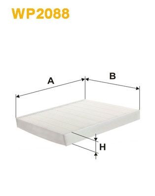 WIX FILTERS WP2088: Filtru, aer habitaclu Filtru de particule