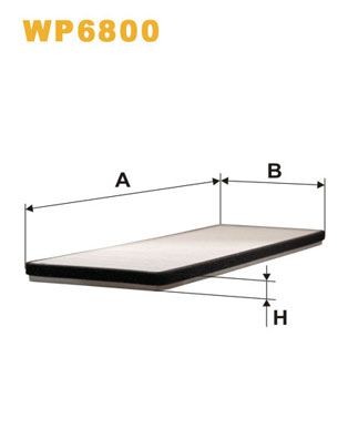 WIX FILTERS WP6800: Kupefilter Partikkelfilter