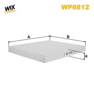 WIX FILTERS WP6812: Innenraumfilter Partikelfilter