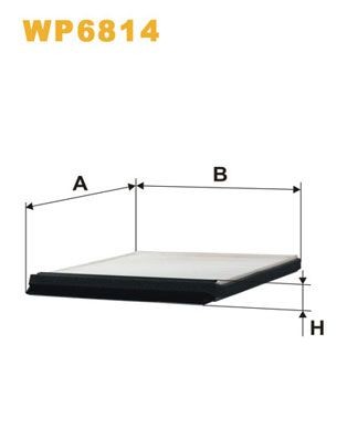 WIX FILTERS WP6814: Φίλτρο, αέρας εσωτερικού χώρου Φίλτρο σωματιδίων