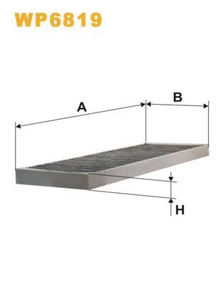 WIX FILTERS WP6819: Kupefilter Karbonfilter
