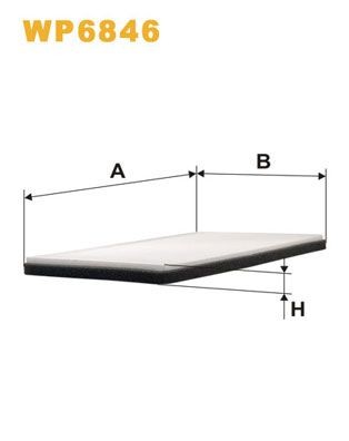 WIX FILTERS WP6846: Kupefilter Partikkelfilter
