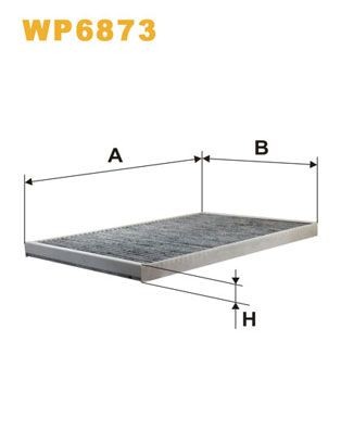 WIX FILTERS WP6873: Salono filtras aktyvios anglies filtras