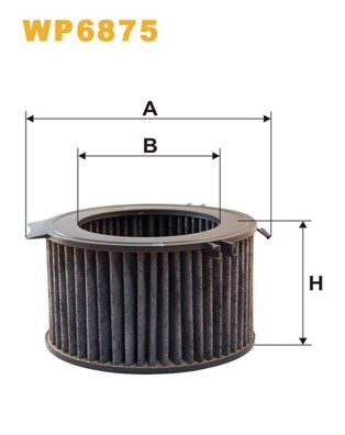 WIX FILTERS WP6875: Filter, salongiõhk Aktiivsöefilter
