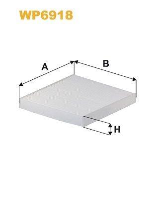 WIX FILTERS WP6918: Filtru, aer habitaclu Filtru de particule