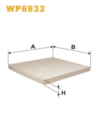 WIX FILTERS WP6932: Φίλτρο, αέρας εσωτερικού χώρου Φίλτρο σωματιδίων