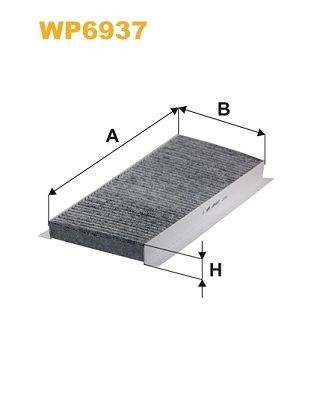 WIX FILTERS WP6937: Filtru, aer habitaclu Filtru carbon activ