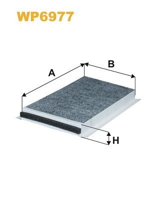 WIX FILTERS WP6977: Filter, salongiõhk Aktiivsöefilter