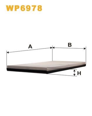 WIX FILTERS WP6978: Filtru, aer habitaclu Filtru de particule